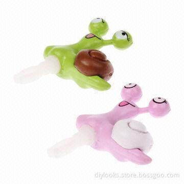 Cute Design Cartoon Snail Lovers Style Earphone Anti-dust Plugs for iPhone 5 and 5S, Easy to Install